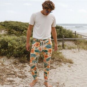 Aviator Nation Kauai Tropical Peach Sweatpants/Joggers size XXL - Sold Out!
